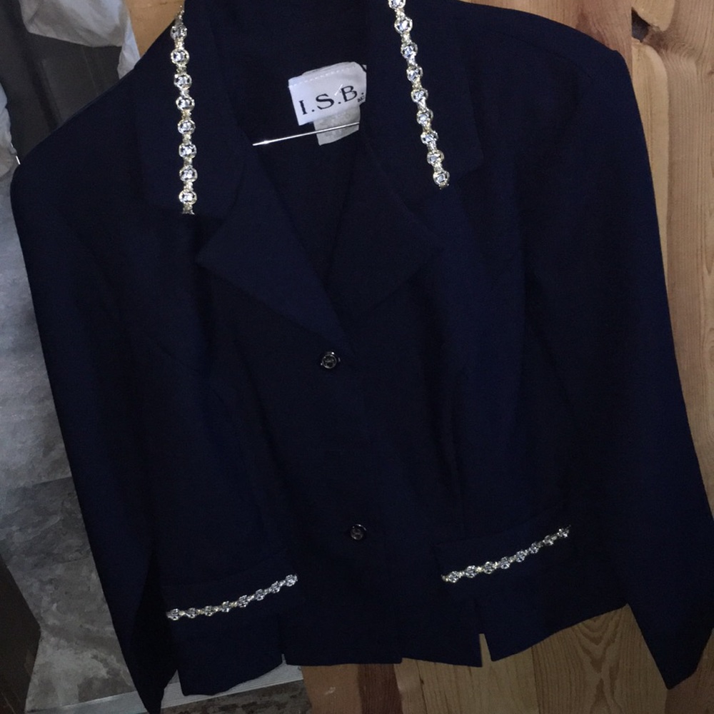 💥$5📍VIntaGE skirt set blazer jacket 80s